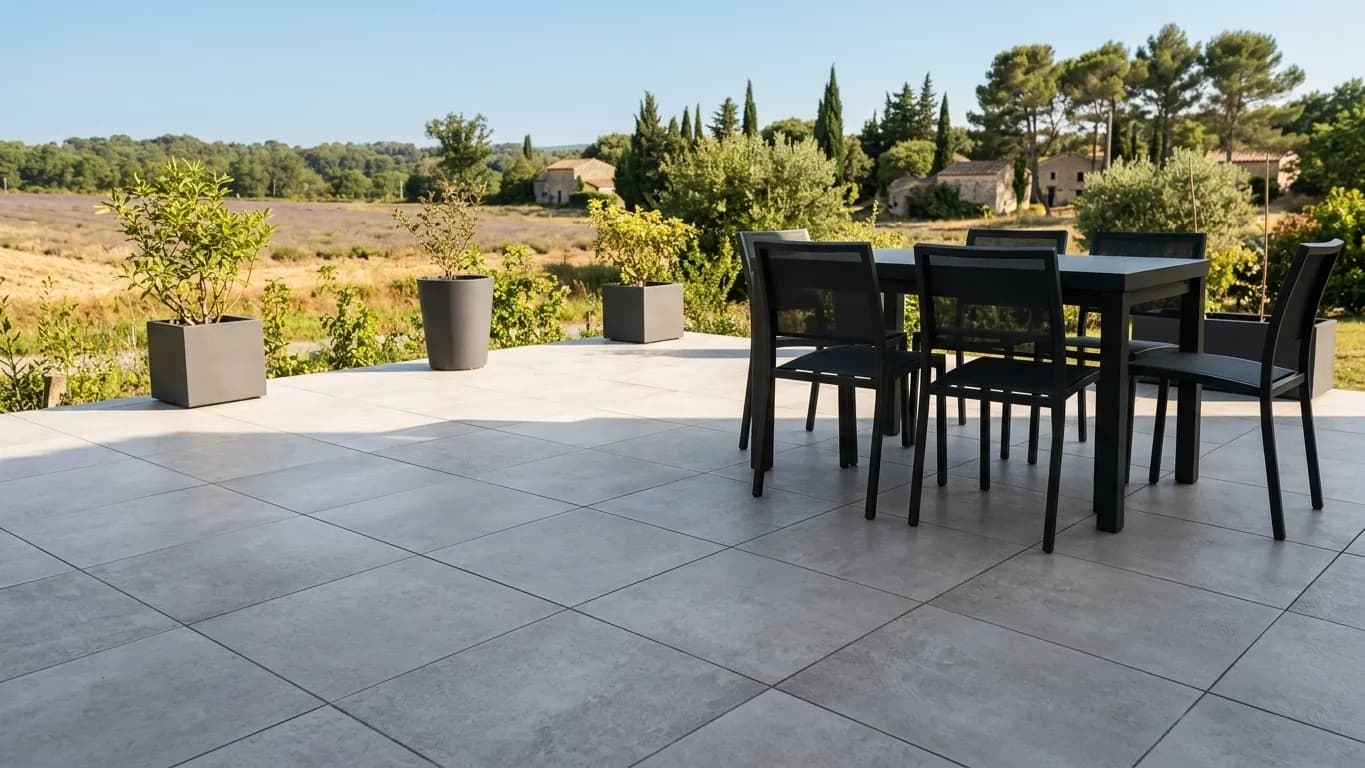 Carrelage extérieur & terrasse à Marguerittes